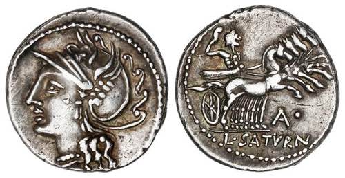 Denario. 104 a.C. APPULEIA. Lucius ... 