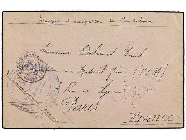 TAILANDIA. 1899. Military mail ... 