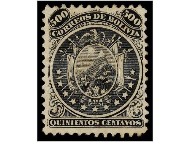 BOLIVIA. Sc.19. 1868. 500 ctvos. ... 