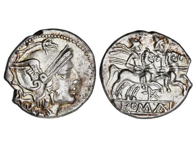 Denario. 202-198 a.C. ANÓNIMO. ... 