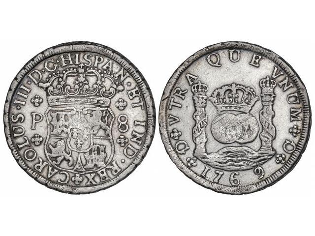  Charles III - 8 Reales. 1769. ... 