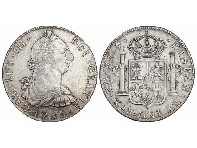  Charles III - 8 Reales. 1783. ... 