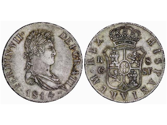  Ferdinand VII - 8 Reales. 1814. ... 