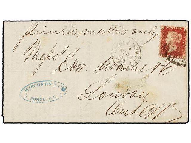 PUERTO RICO. 1874. PONCE a ... 