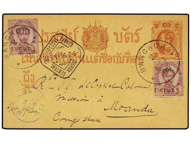 TAILANDIA. 1896. BANGKOK to MOANDA ... 