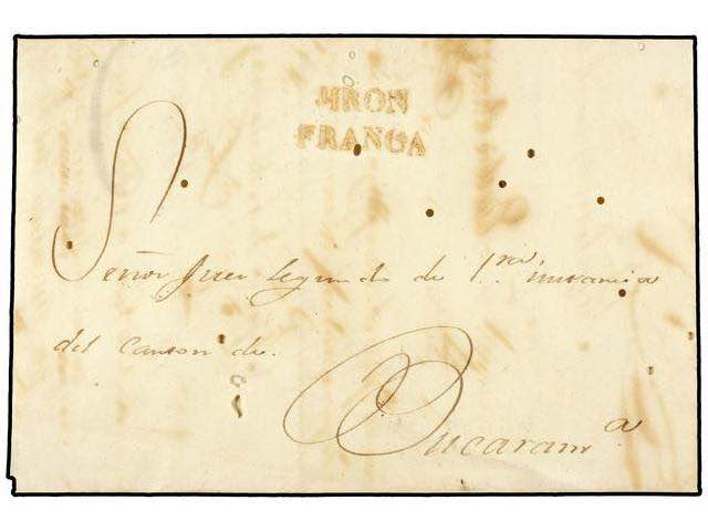 COLOMBIA. 1836 (13 Abril). JIRON a ... 