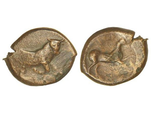 GREEK COINS AE 23. 275-250 a.C. ... 