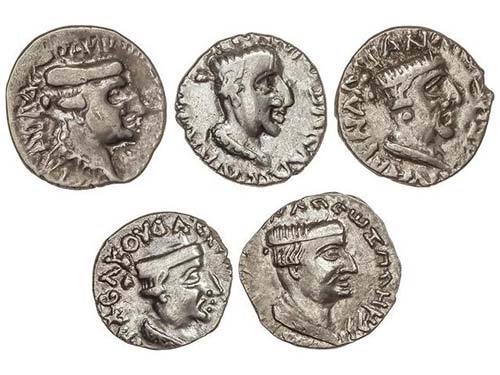 Lote 5 monedas Dracma. Siglo I ... 