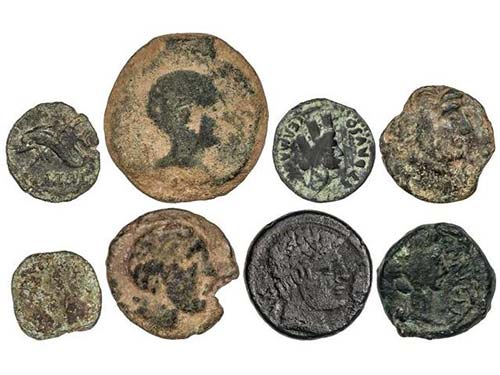Lote 8 monedas Semis (6) y As. ... 