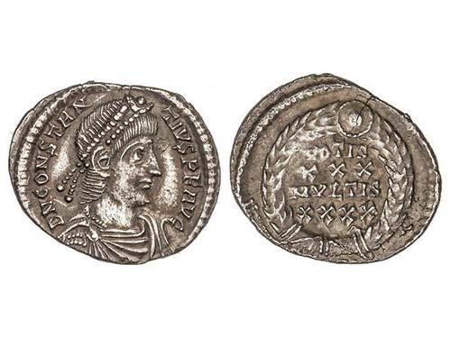 Siliqua. 353-355 d.C. CONSTANCIO ... 