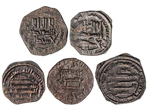 The Idrisids - Lote 5 monedas ... 
