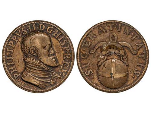Philip II - Medalla. (1588). Anv.: ... 