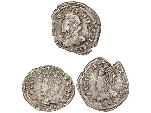 Philip III - Lote 3 monedas 3 ... 