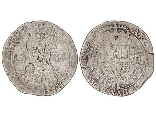 Philip IV - 1/2 Patagón. 1631. ... 