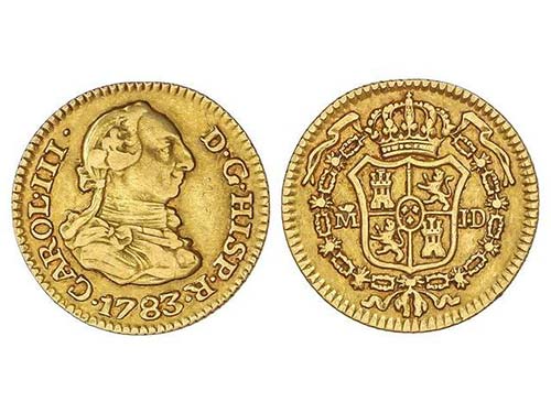 Charles III - 1/2 Escudo. 1783. ... 