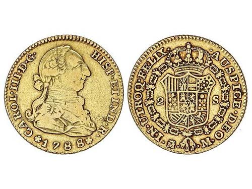Charles III - 2 Escudos. 1788. ... 