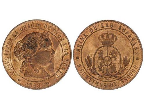 Elisabeth II - 5 Céntimos de ... 