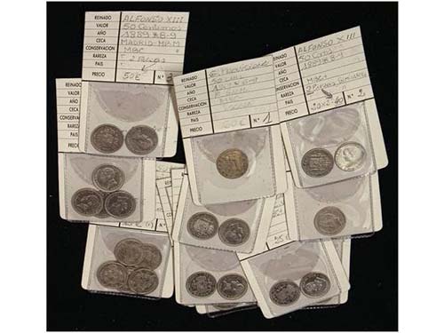 Lote 33 monedas 50 Céntimos. 1869 ... 