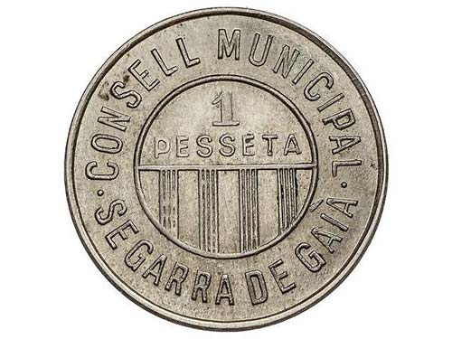 1 Pesseta. C.M. de SEGARRA DE ... 