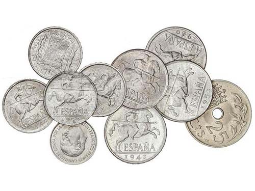Serie 10 monedas 5 (4), 10 (5) y ... 