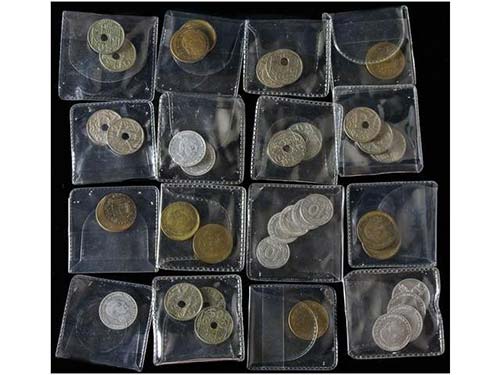 Lote 35 monedas 10 (5), 50 ... 