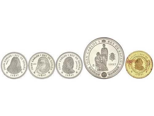 Serie 5 monedas 2.000 (3), 10.000 ... 