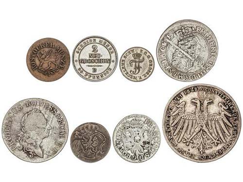 German States - Lote 8 monedas. ... 