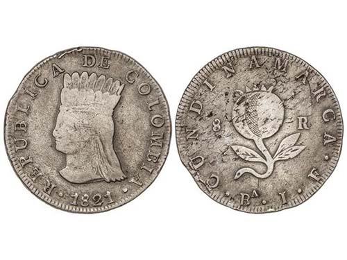 Colombia - 8 Reales. 1821. ... 