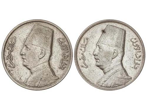 Egypt - Lote 2 monedas 20 ... 