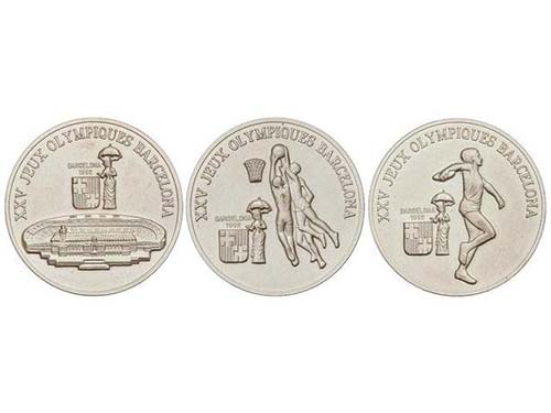 Guinea - Serie 3 monedas 100, 200 ... 