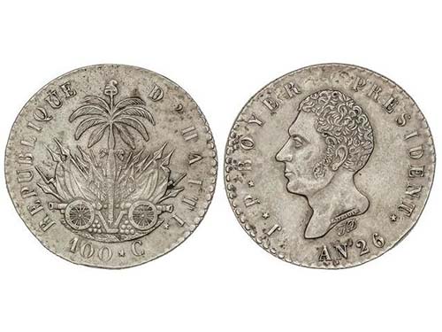 Haiti - 100 Céntimos. Año 26 ... 