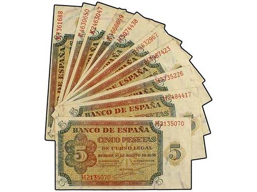 Estado Español - Lote 10 billetes ... 