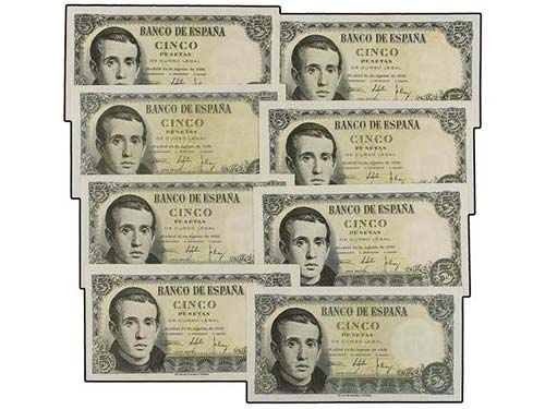 Estado Español - Lote 8 billetes ... 