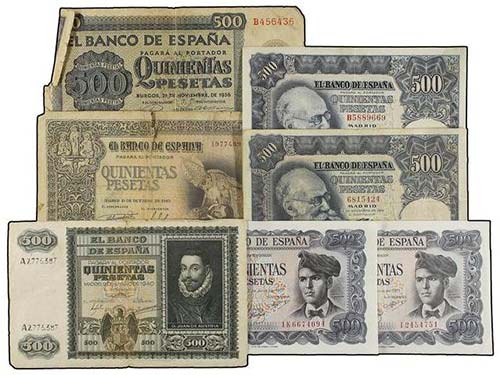 Estado Español - Lote 7 billetes ... 