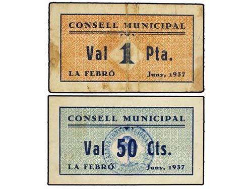 Catalonia - Lote 2 billetes 50 ... 