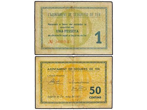 Catalonia - Lote 2 billetes 50 ... 