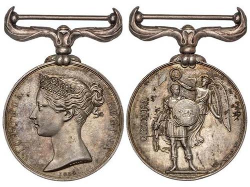 Medalla de Crimea. 1854. GRAN ... 