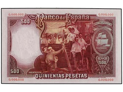 500 Pesetas. 25 Abril 1931. Juan ... 