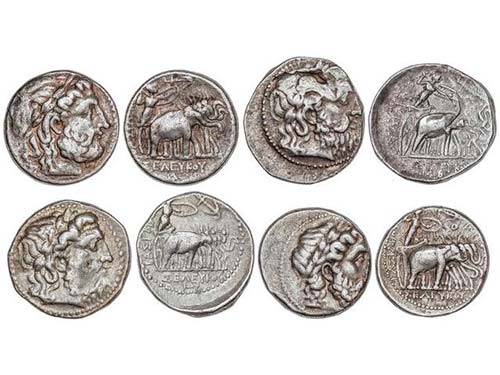 Lote 4 monedas Tetradracma. ... 