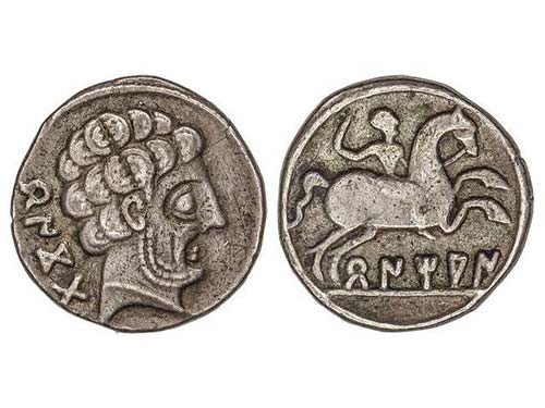 Denario. 120-80 a.C. BENTIAM (en ... 