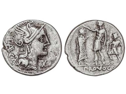 Denario. 110 a.C. PORCIA-4. P. ... 