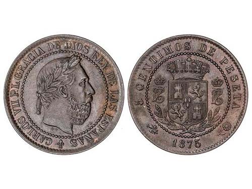 5 Céntimos. 1875. BRUSELAS. ... 