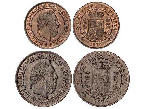 Serie 2 monedas 5 y 10 Céntimos. ... 