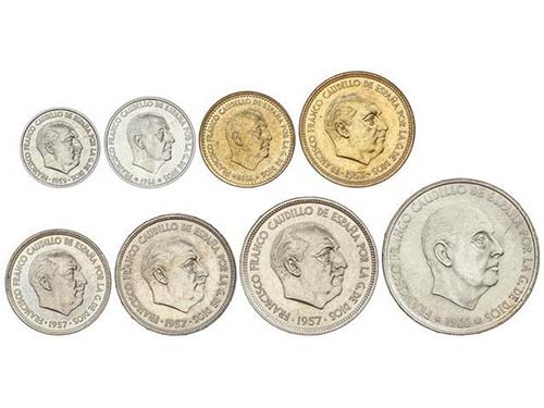 Serie 8 monedas 10 Cénitmos a 100 ... 