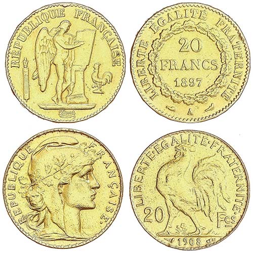 WORLD COINS: FRANCE - Lote 2 ... 