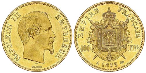 WORLD COINS: FRANCE - 100 Francos. ... 