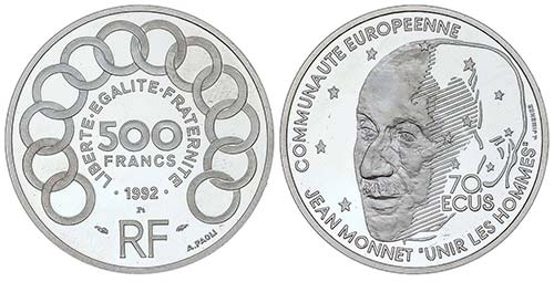 WORLD COINS: FRANCE - 500 ... 