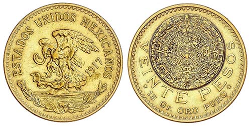 WORLD COINS: MEXICO - 20 Pesos. ... 