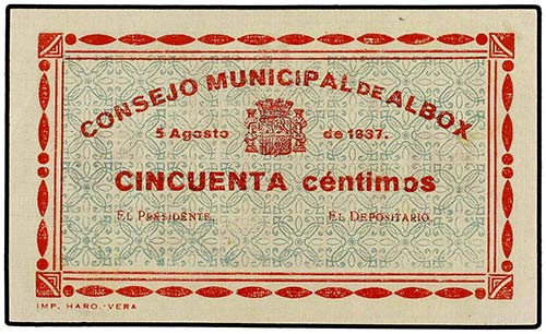 Andalucia - 50 Céntimos. Agosto ... 