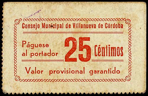 Andalucia - 25 Céntimos. C.M. de ... 
